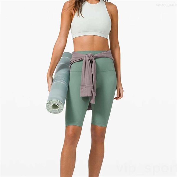 Senza cuciture Yoga 5 Short Woman Shorts Fitness Fifth Pant Sport Sportswear Bodybuilding Leggings Lady Workout Yogas Pants Athletic High Elasticity