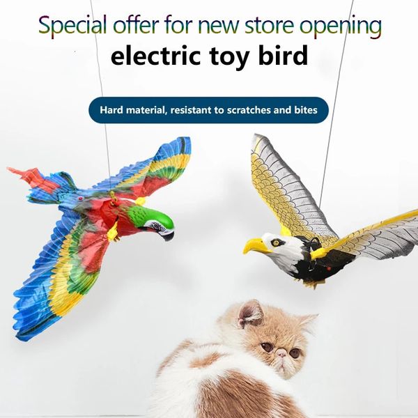 Кошачья мебель Скретчики моделирование птиц интерактивные игрушки электрические висящие висящие эагл летающие драка