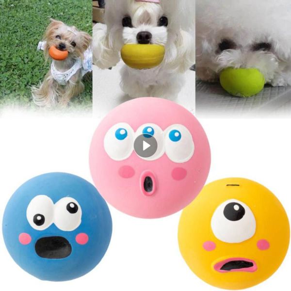 Pet Toys Pet Dog Toy Интерактивные резиновые шарики Pets Dog Dog Cat Elasticityteath Ball Puppy Chew Toys Очистки зуб