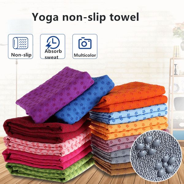 Cobertores de ioga 183x61cm Yoga Cobertors não deslizantes de ioga tampa de tapete de toalhas esportes Exercício de fitness dobrável Pilates Pilates Mats 230605