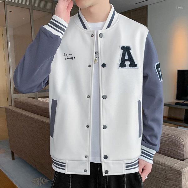 Herrenjacken Winter Herren Trend Loose Casual Baseball Top Teen Boy Jacke Kleidung Fleece Herren