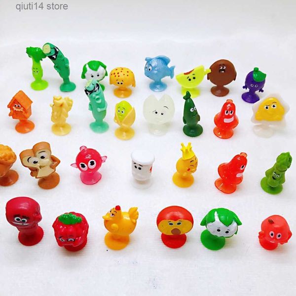 Anime Manga 50Pcs TPR Soft Stikeez Figures Fruit Legume Toys Gift for Children Mini Stikeezs Collect Figuras Dolls Random Send T230606
