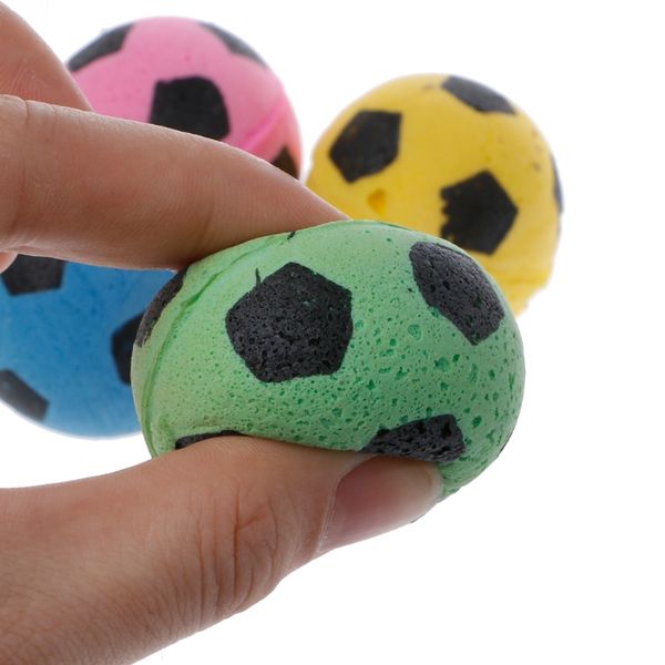 20 peças Bola de EVA anti-ruído de espuma macia bolas de futebol para gato arranhar brinquedo 95AA