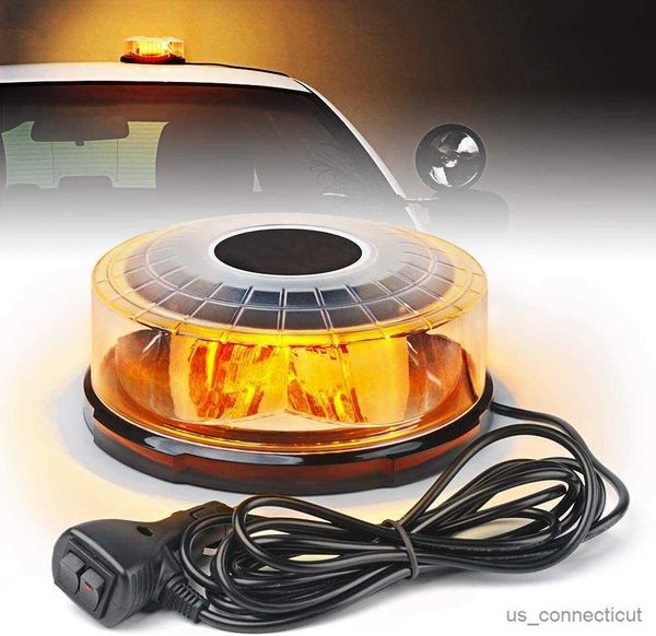 Luzes do sensor Relâmpago super brilhante 12/24V Teto do carro LED Luzes intermitentes de emergência Luzes Faróis Luz de advertência intermitente R230606