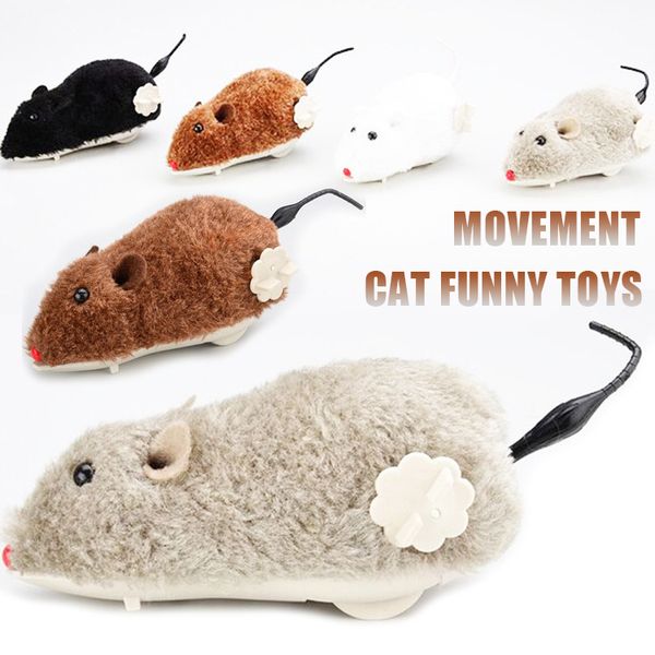 Творческая игрушка для кошек Clockwork Spring Power Power Toy Toy Motion Rat Cat Dog Toy Pet Interactive Toys For Cat Pet Products Dog Toy