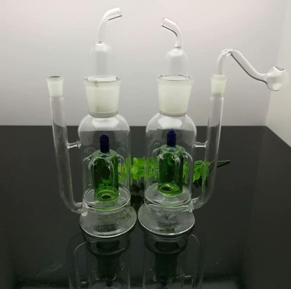 Rauchpfeifen Bongs Herstellung mundgeblasener Shisha New Crown Silent Filter Glas Wasser Rauchflasche