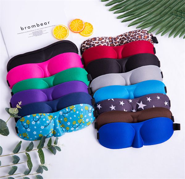 3D Sleep Mask Natural Sleeping Eye Mask Eyeshade Cover Ombra Eye Patch Blindfold Travel Eyepatch 12 style JL3485