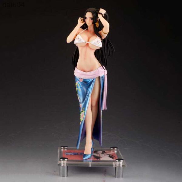 Аниме One Piece Boa Hancock Sexy PVC Figure Collection Hentai Model Doll Toy Gift L230522