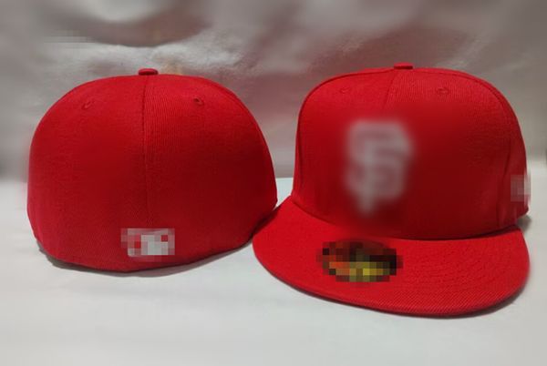 Marca Giants SF letter Baseball bonés Homem Bone mulheres Chapeu Simples Outdoor Gorras Homens Chapéus ajustados h8-6.6