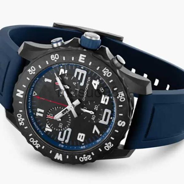 Andere Uhren Neue Luxus-Herrenuhr Japan Super Quartz Endurance Pro Chronograph 48 mm Avenger Hurricane Baby Blue Rubber 1884 Herrenuhren Hardex Glass Wr J230606