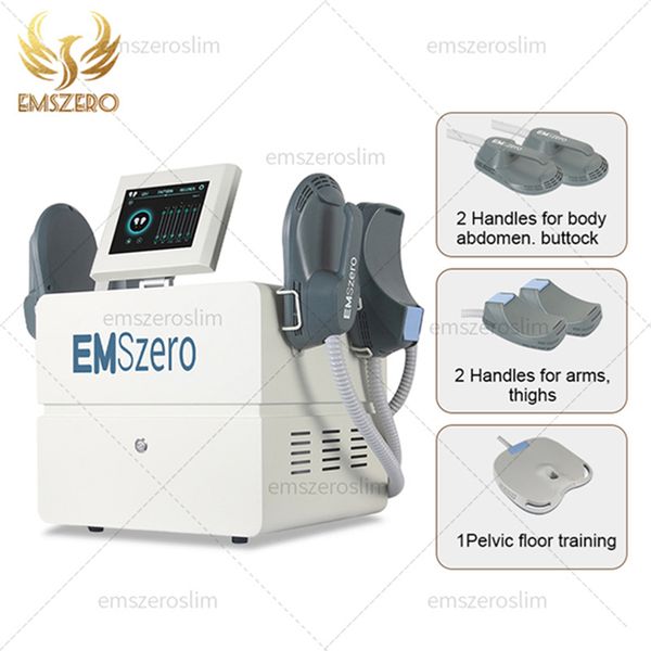 NOVO HOT 2023 Itens de máquina de emagrecimento DLS-EMSLIM Neo Nova 13 Tesla máquina hi-emt com 4 alças de RF e almofada de estimulação pélvica opcional EMSzero Salão de beleza