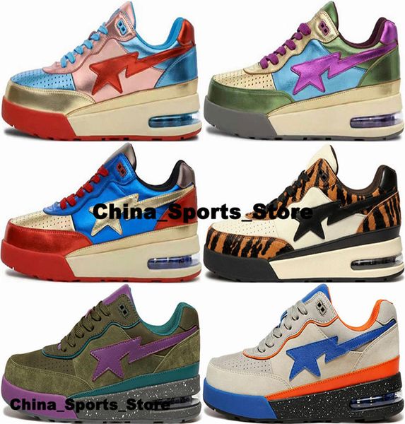 Scarpe da ginnastica A Bathing Ape Bapeing Road Sta Taglia uomo 12 Scarpe casual Nero Designer Giallo Zapatos Scarpe da ginnastica Eur 46 Donna Us12 BapeSta Us 12 Bianco Alta qualità Taglia grande