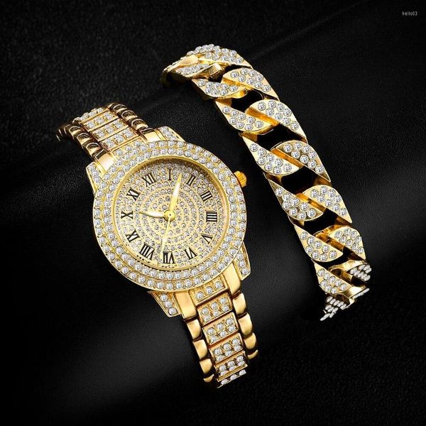 Orologi da polso Orologi da donna con diamanti Orologi d'oro Orologio da polso da donna con strass Bracciale da donna Donna Relogio Feminino