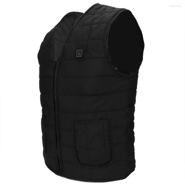 Giacche da caccia USB Zone 5 Gilet riscaldante Giacca da donna Cotone riscaldato Outdoor Inverno Nero Uomo Smart