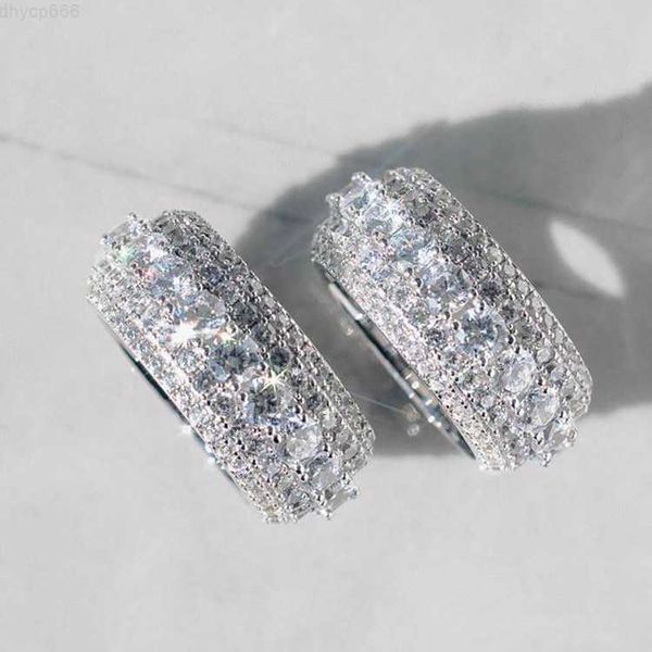 Designer de joiasModa ice out anel cubano 925 prata sólida com cor D Moissanite anel de diamante Hip Hop Rapper masculino anel cubano