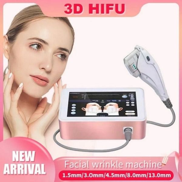 Novos produtos 4D HIFU Máquina de levantamento de pele de contorno facial eficiente Anti-rugas Clareamento Rejuvenescimento da pele Máquina de radiofrequência