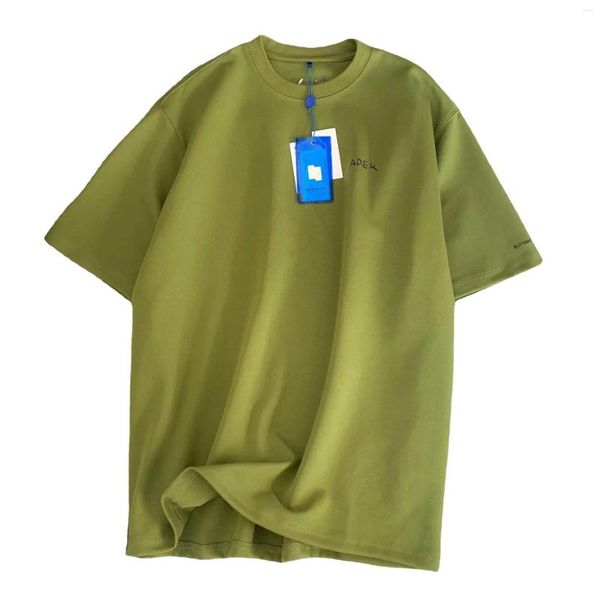 Camisetas masculinas Ader Error Alphabet Shirt Summer Print Simples Men's Short Sleeve T-shirt Loose Round Neck Estilo Coreano Roupas Femininas 2023