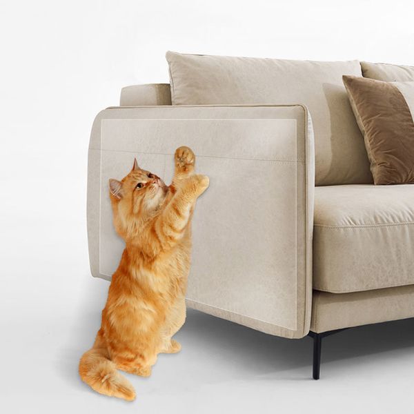 Tiragraffi per mobili per gatti Usato per raschiare il gatto, adesivi durevoli, nastro di addestramento antigraffio per animali domestici, protezione per mobili per divani