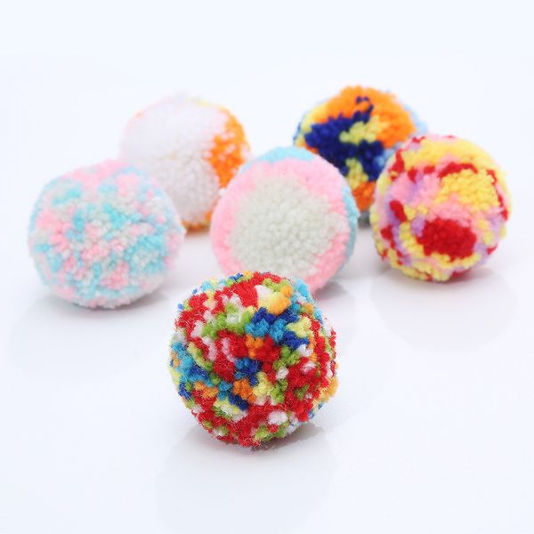 2023 Prodotti Per Animali Domestici Cat Color Wool Ball Multi Color Choice Bayberry Ball Cat Throwing Toys