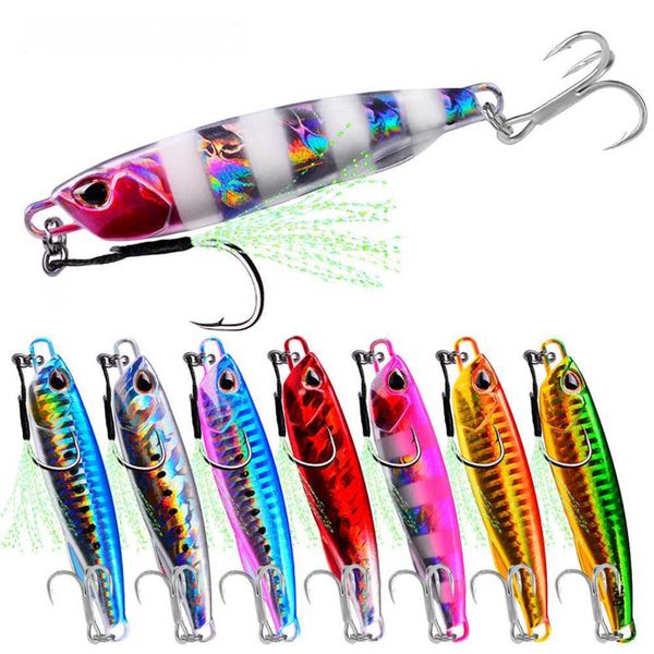 Lures b u Print Metal Cast Jig Shore Casting Jigging Fish Sea Fishing Lure Artificial Bait Tackle1