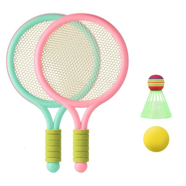 Conjunto de raquetes de badminton para crianças, conjunto de raquetes de badminton leves para crianças, brinquedo de badminton, raquetes de tênis com bolas para jogos familiares 230606