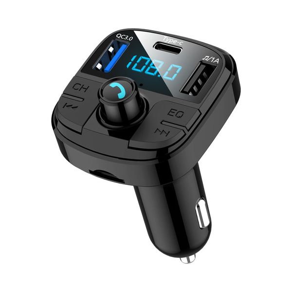 Автомобильный комплект Handsfree Wireless FM -передатчик LCD MP3 -плеер QC3.0 PD Fast Car Charger с помощью ручных звонков