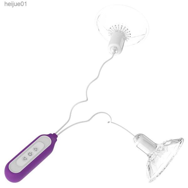 Nippel Sauger Vakuumpumpe Clip Vibrator Brust Massage Stimulator Viginal Ball Vibro-ei Sex Spielzeug für Frauen Intime Waren L230518