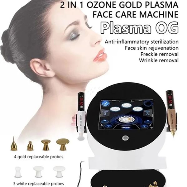 NOVO 2024 Hot Sales 2 EM 1 Equipamento de RF Profissional Aperto da Pele Facial Remoção de Sardas Levantamento de Pálpebra Máquina de Beleza de Plasma SALÃO