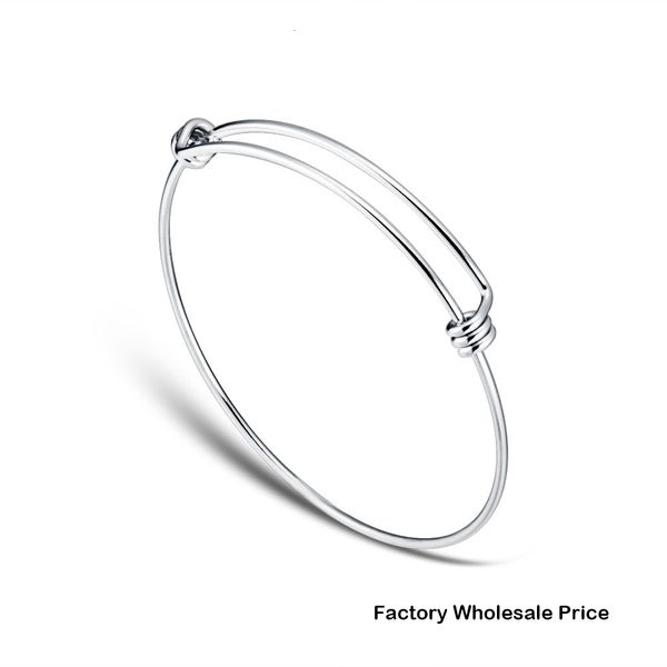 BANGLE 50PCS 50 мм 55 мм 60 мм 65 мм толщиной 1,6 мм браслет из нержавеющей стали Браслет.