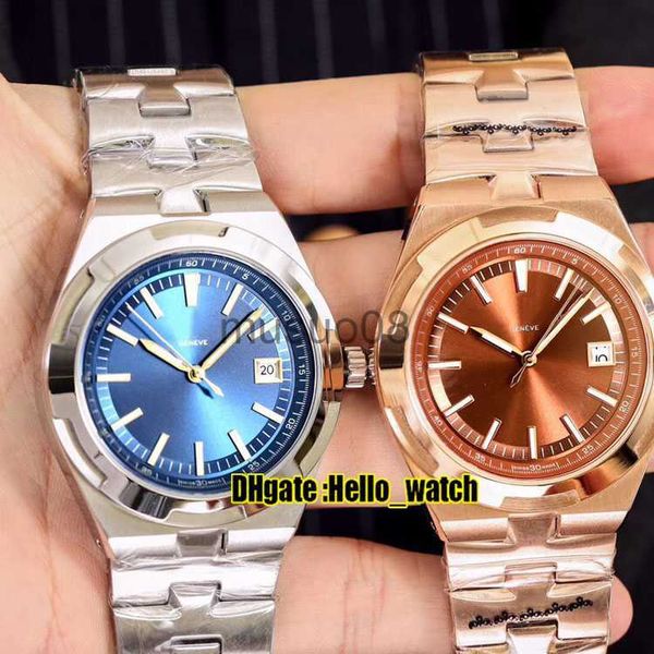 Altri orologi economici New Overseas 4500V / 110A-B128 quadrante blu A2813 orologio da uomo automatico data cinturino in acciaio inossidabile orologi sportivi da uomo di alta qualità. J230606