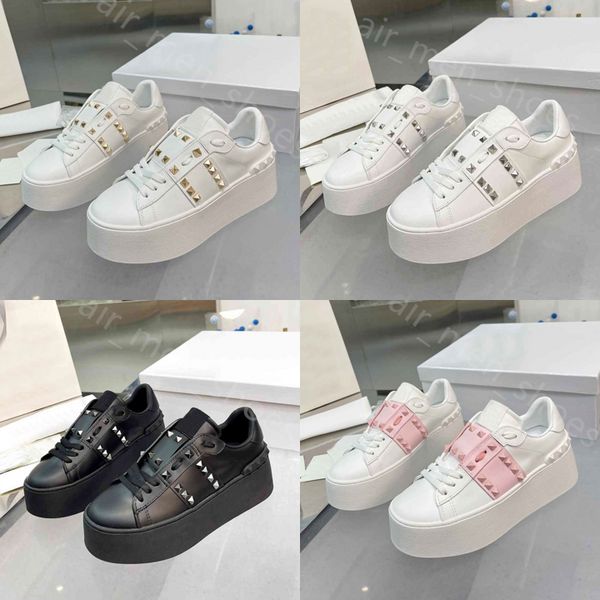 Platform Ayakkabıları Kadın Ayakkabı Lüks Tasarımcı Spor Ayakkabıları Dermis Trainers Açık Moda Lady Moda Kalın Talize Ayakkabı Kutu Boyutu 35-41