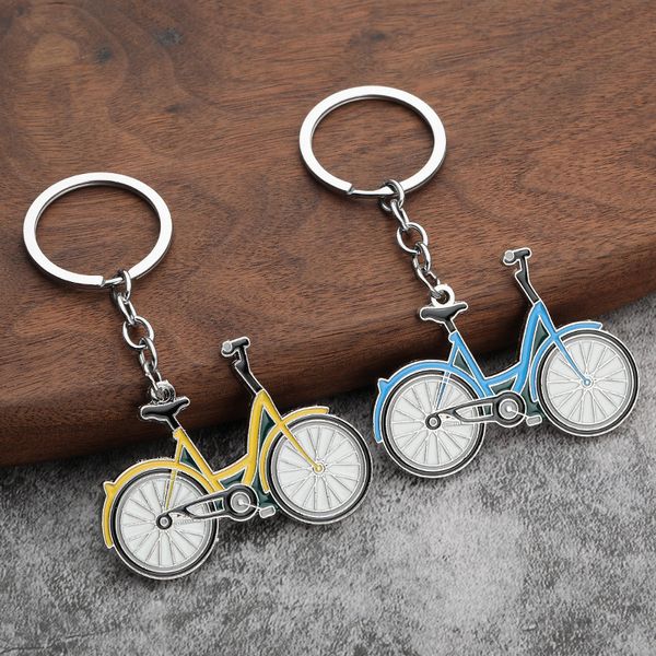 Portachiavi in metallo per bicicletta Gli amanti del ciclismo Viaggi Memoral Kerying Portachiavi per auto creativo Portachiavi Ciondolo regalo