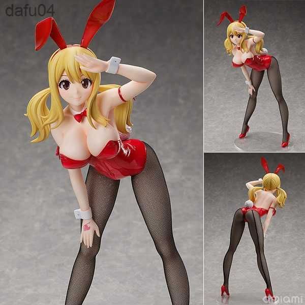 40CM FREEing B-style Anime Fairy Tail Figura Lucy Heartfilia Bunny sexy Girl PVC Action Figure Toy Game Collection Model Doll L230522