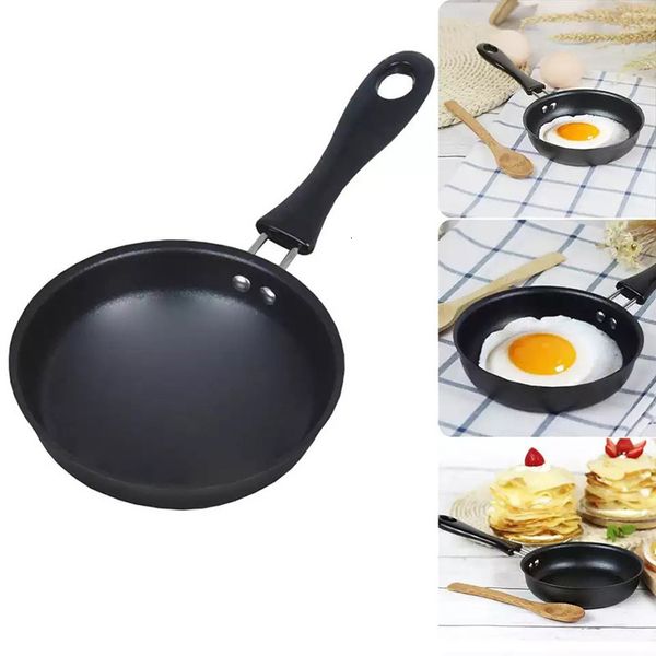 Pfannen 12 cm kleine Non -Stick -Bratpfanne für Haushaltsbanner -Pfannkuchen runden Mini -Topf Pfandkochgeschirrküche 230605