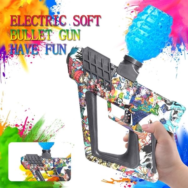 Gioco con la sabbia Divertimento con l'acqua Pistola elettrica per bambini Gel Ball Blaster Giocattolo Accessori regalo Altamente assemblato Divertente Interattivo Outdoor 230605