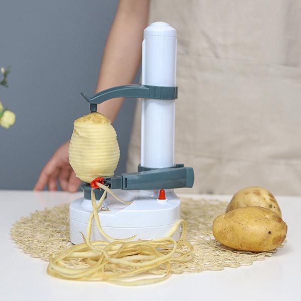 Peelers New Electric Peeler для фруктового овощного картофеля Автоматический кухонный гаджет многофункциональный пилинг яблочная груша