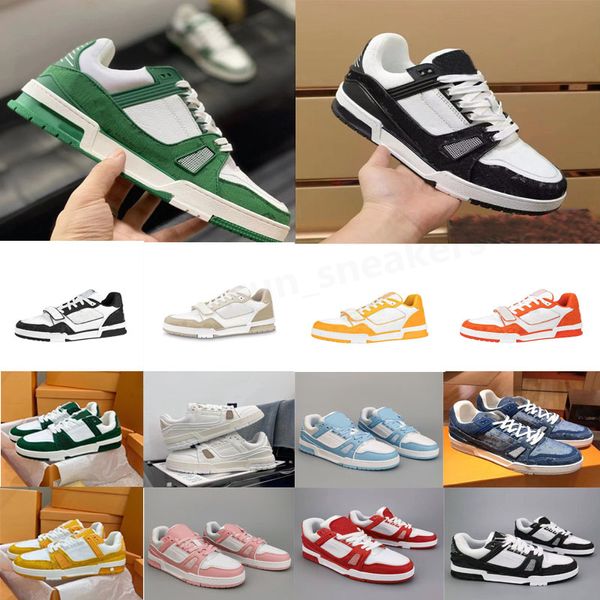 Scarpe casual firmate in pelle bovina per uomo e donna nuova coppia suola in TPU Bizshoes lettera stampa ricamo moda Joker personalità copia legale sneakers allenatore RG4