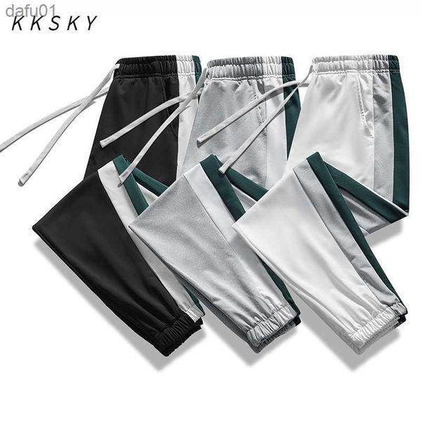 KKSKY Pantaloni sportivi da uomo invernali Pantaloni sportivi neri Pantaloni moda uomo streetwear Pantaloni da jogging Pantaloni da uomo Allentati Abbigliamento da palestra Oversize L230520