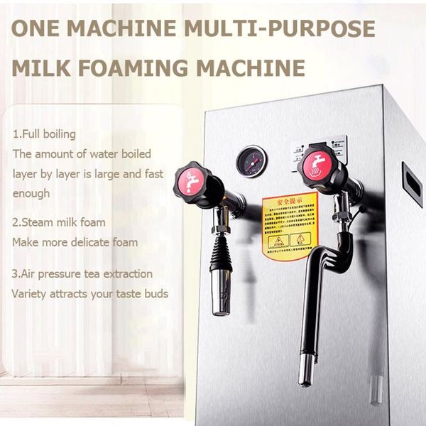 Frothers Totalmente automáticos de leite a vapor Máquina de fabricação de leite comercial Máquinas de espuma de milkshake de água para caldeira a água de leite compra equipamento