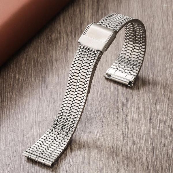 Uhrenarmbänder Splitter 20MM 22MMStainless Steel Armbanduhr Band Casual Unisex Superior Armband Langlebiger Hakenverschluss Uhrenarmband