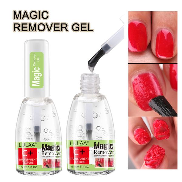 15ml Magic Nail Burst Gel Cola Soak Off Removedor de Polimento Magic Guardanapo Limpador de Unhas Gel Manicure Ferramenta Removedor Semi Permanente