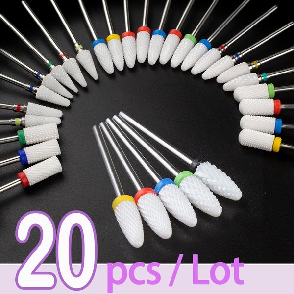 Punte per trapano per attrezzature per nail art per fresa per punte in ceramica per manicure per strumenti per apparecchi per tappi per pedicure 230606