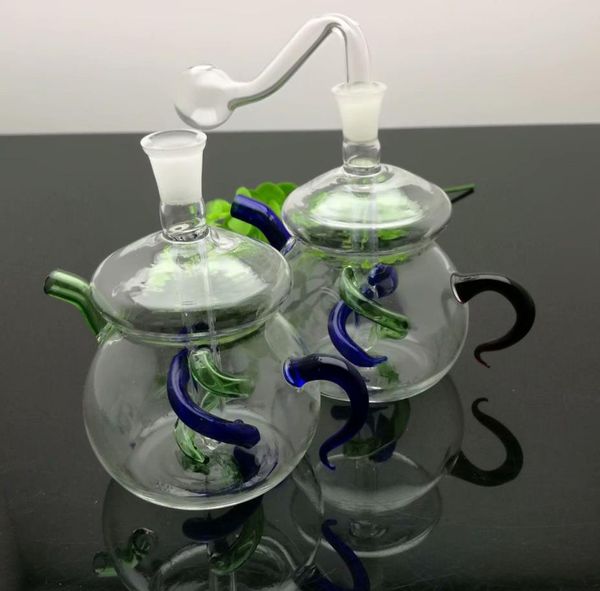 Курительные трубы Bongs Производство ручной кальянной чайной чайник стеклянная вода бутылка для дыма