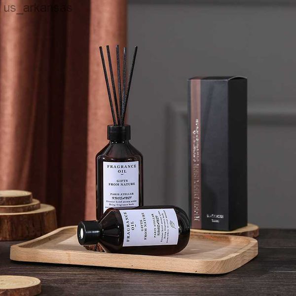 200ml de óleo de recarga de fragrância para casa com bastões de vime preto difusor de junco solução de suplemento para espaço atmasphere óleo perfumado de planta