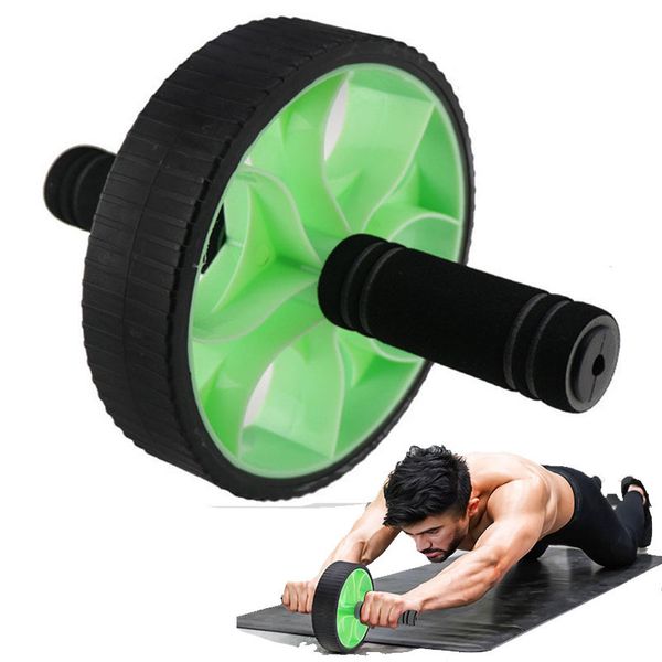 Rolos abdominais profissionais atualizados de rodas duplas para abdominais abdominais, equipamento de ginástica para musculação 230605