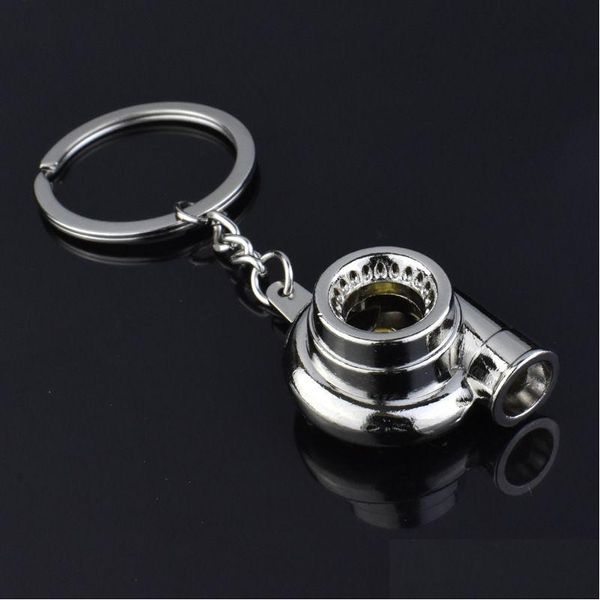 Клавичные кормеры Lanyards Metal Turbine Keyring Caring Turbo Charger Blowing Hine Key Ring