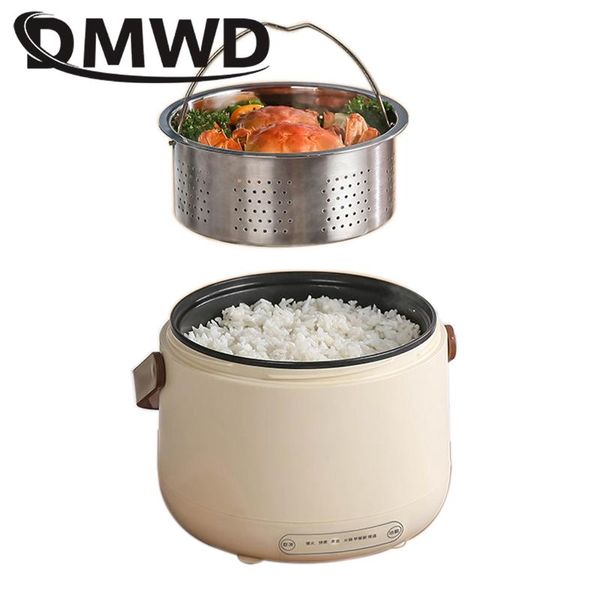 Geräte Elektro Reiskocher Edelstahl Futter Dampfer Mahlzeit Heizung Lunchbox Wärmer Suppe Brei Eintopf Kochen Heiße Pot Frittingpfanne EU EU