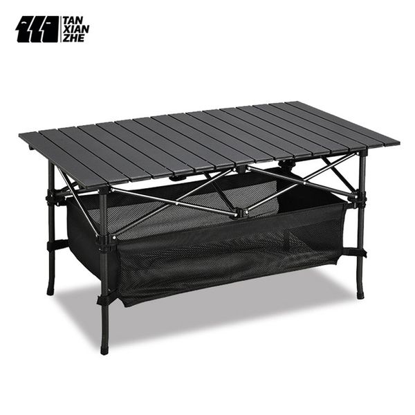 Lagermöbel TANXIANZHE Outdoor Camping Aluminiumlegierung Klapptisch Multifunktionaler tragbarer Grill Picknickstand Großhandel 230605