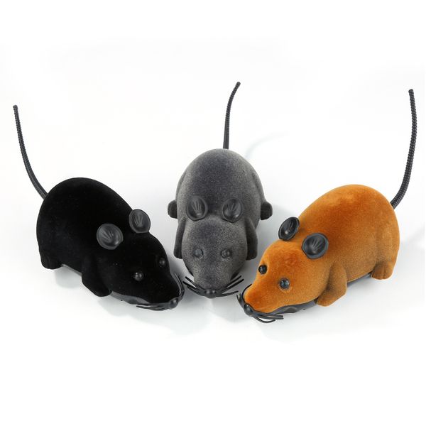 Rato Brinquedo Engraçado para Gato com Controle Remoto Mouse Multicolorido Bonito Brinquedo Controlado Sem Fio Rato Suprimentos para Animais de Estimação Cat Pet Suprimentos