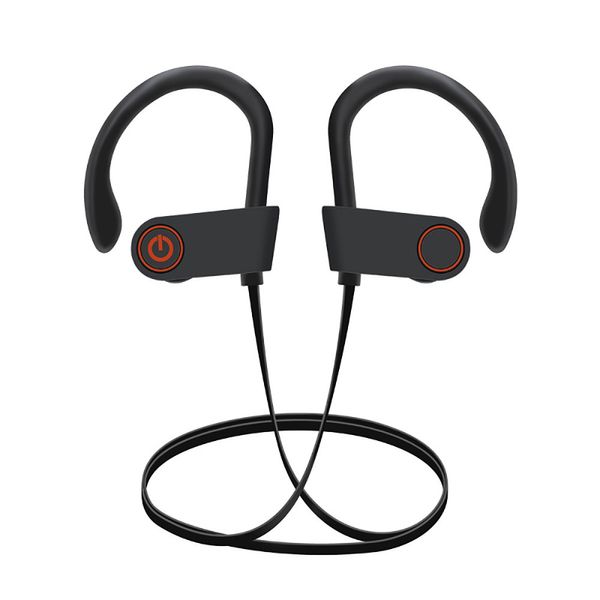 Bluetooth-Kopfhörer mit kabellosen Ohrhörern HD Deep Bass Stereo IPX7 wasserdichte Ohrhörer für Training und Sport CVC 8.0 Schallisolierungs-Headsets